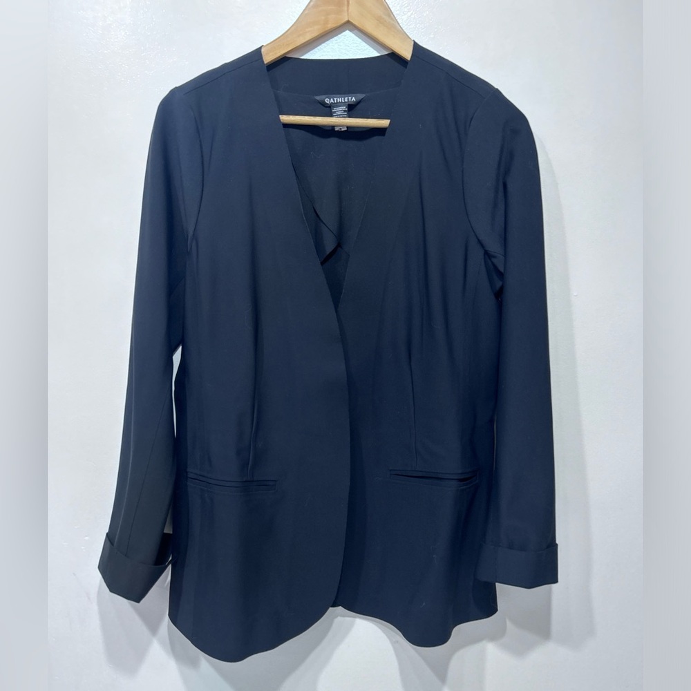 Athleta Women’s Black Avenue Blazer Jacket Size 12